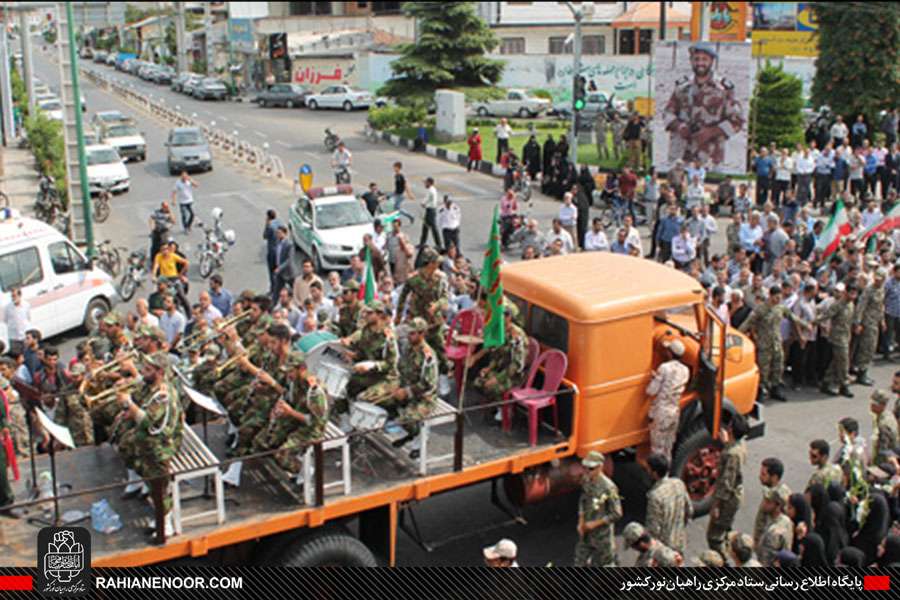 استقبال عاشورایی مردم بابلسر از شهدای غواص کربلای4