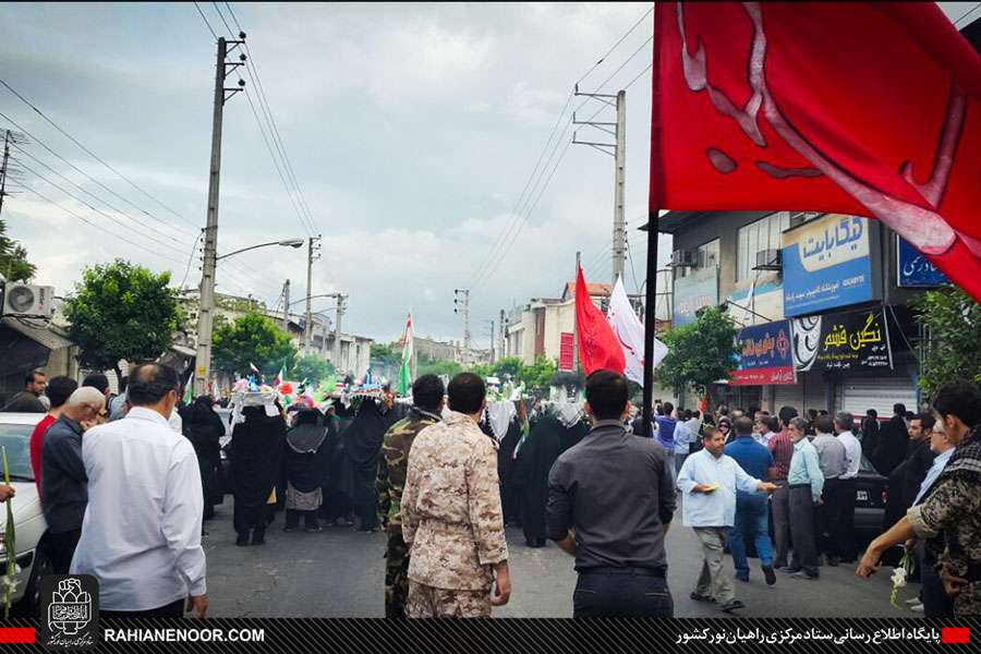 استقبال مردم چالوس از کاروان شهدای غواص و خط شکن