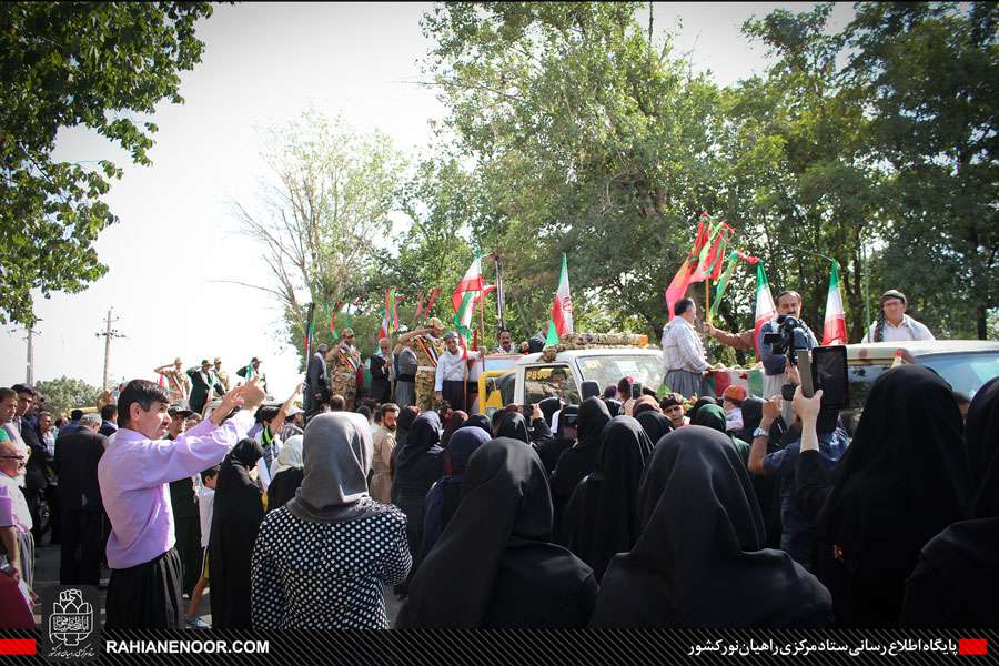 استقبال و بدرقه شهدای تازه تفحص شده در شهر سقز