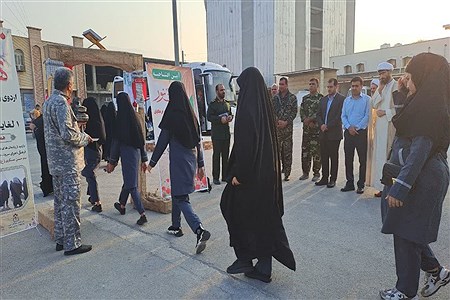 استان بوشهر | اعزام اولین کاروان راهیان‌نور به جنوب کشور از عسلویه