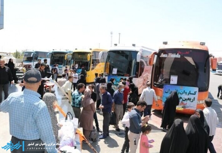 آمادگی ۲۲۲۰ راننده و ۲۸۲ اتوبوس در اردبیل برای جابجایی زائران به مرز مهران