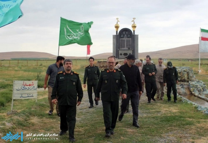 بازدید سردار قریشی از یادمان شهید بروجردی